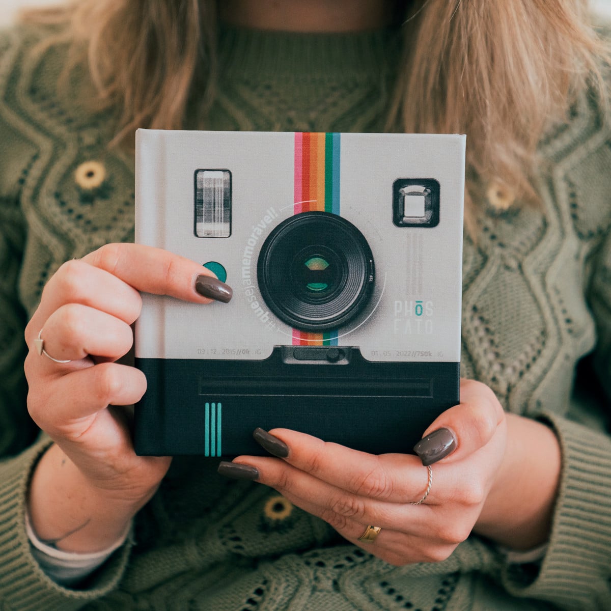Kit álbuns Selfie p/ 12, 24 e 48 fotos polaroid